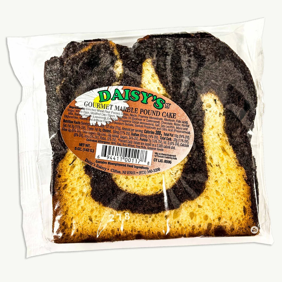 Daisy Marble Pound Cake