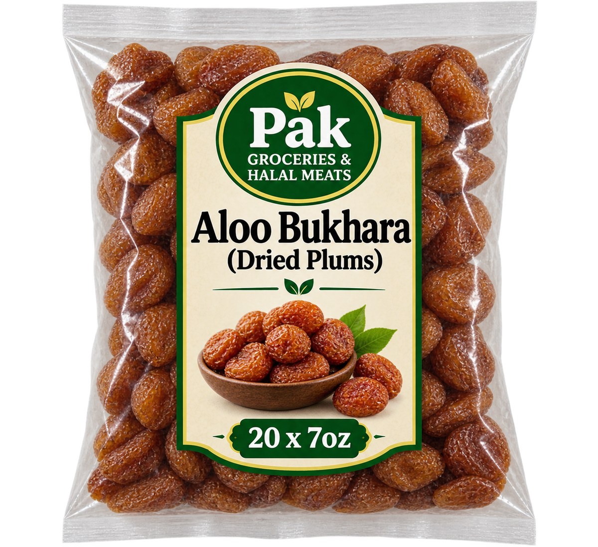 Aloo Bukhara (Dried Plums), 20x7oz