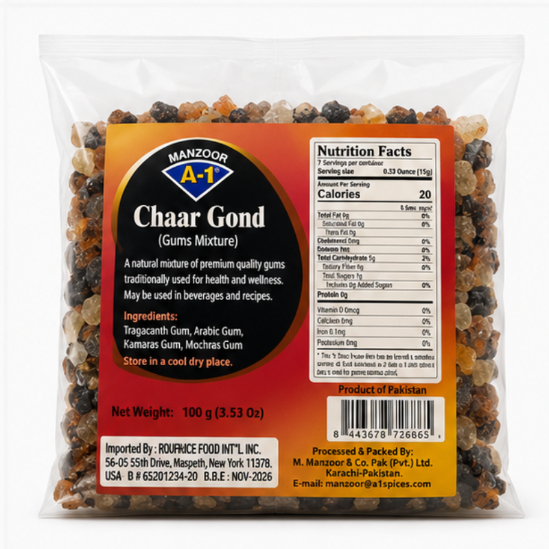 A-1 - Char Goond (Edible Gum), 100g