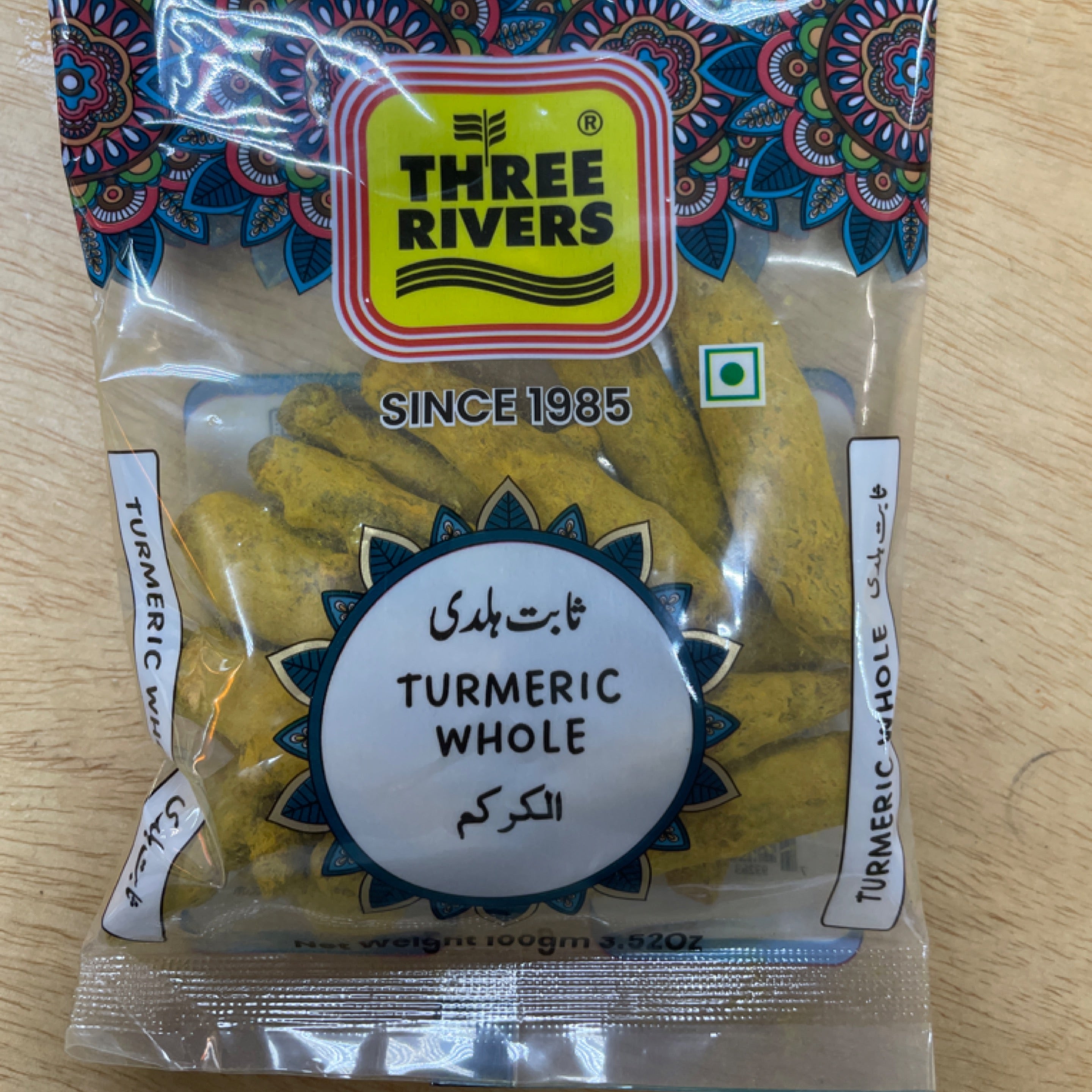 Three Rivers - Turmeric Whole, 100g