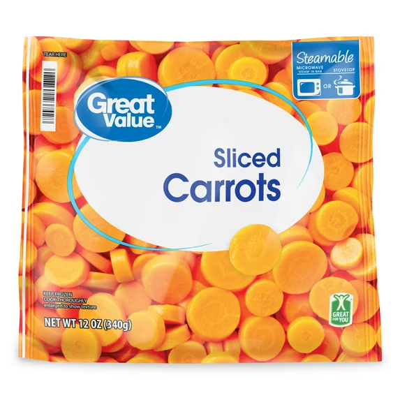 GV - Frozen Sliced Carrots Steamable Bag
