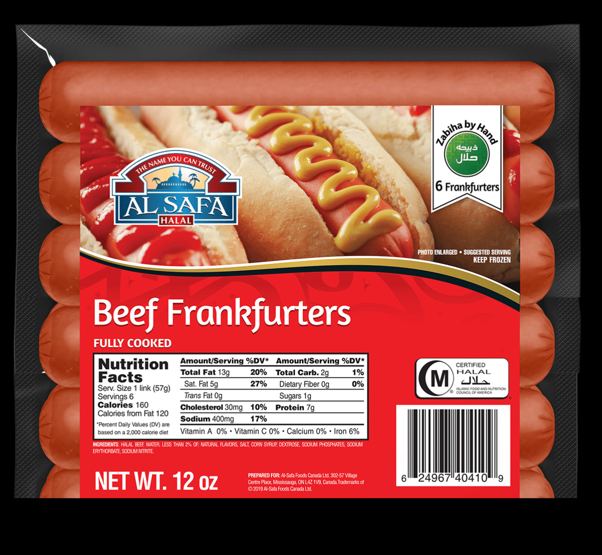 AS - Beef Frankfurters, 340g