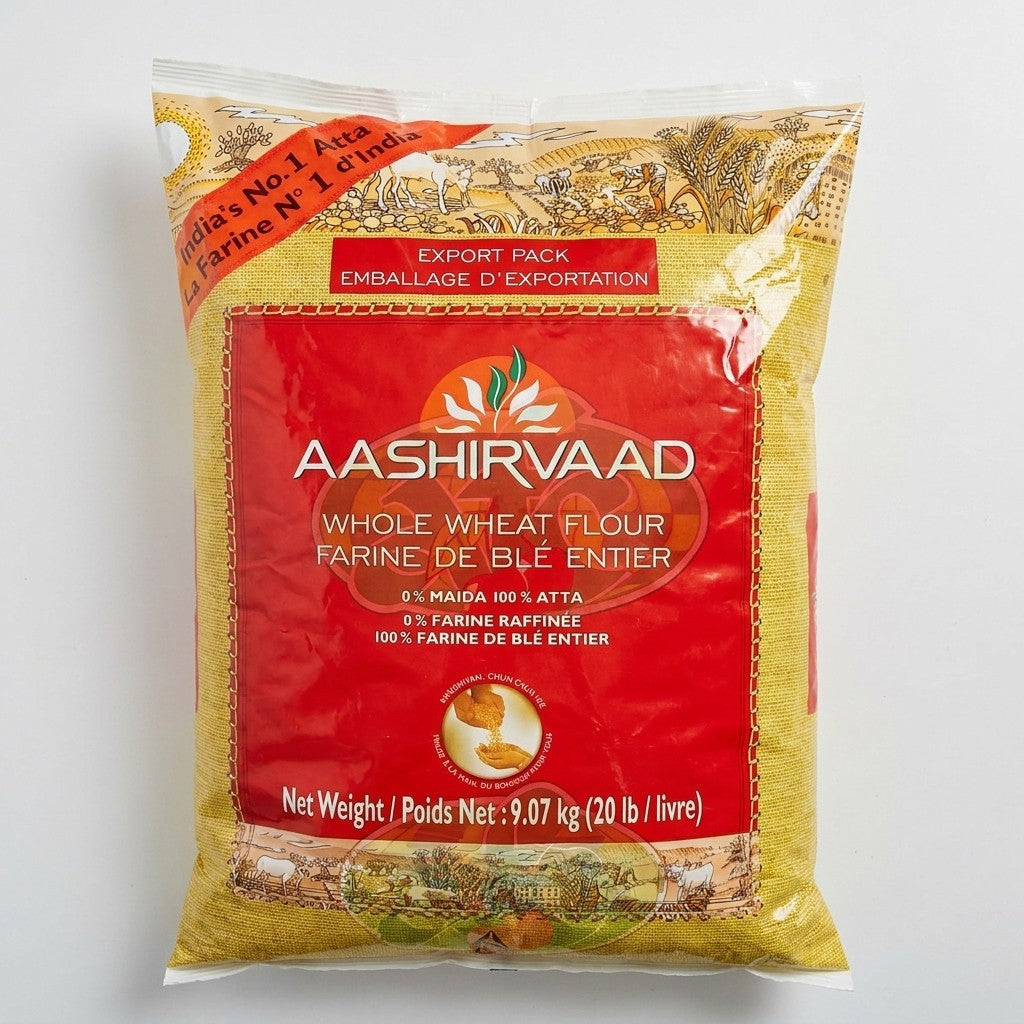 Ashirwad - Atta (Wheat Flour), 20lb