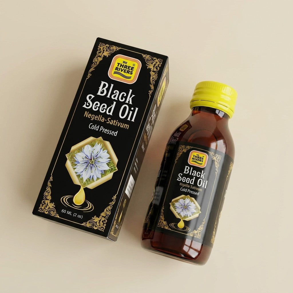 Three Rivers - Cold Pressed Black Seed Oil (Glass Bottle)