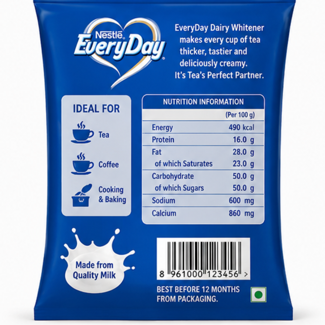 Nestle - Everyday Milk Cream Powder Tea Whitener, 1.8kg