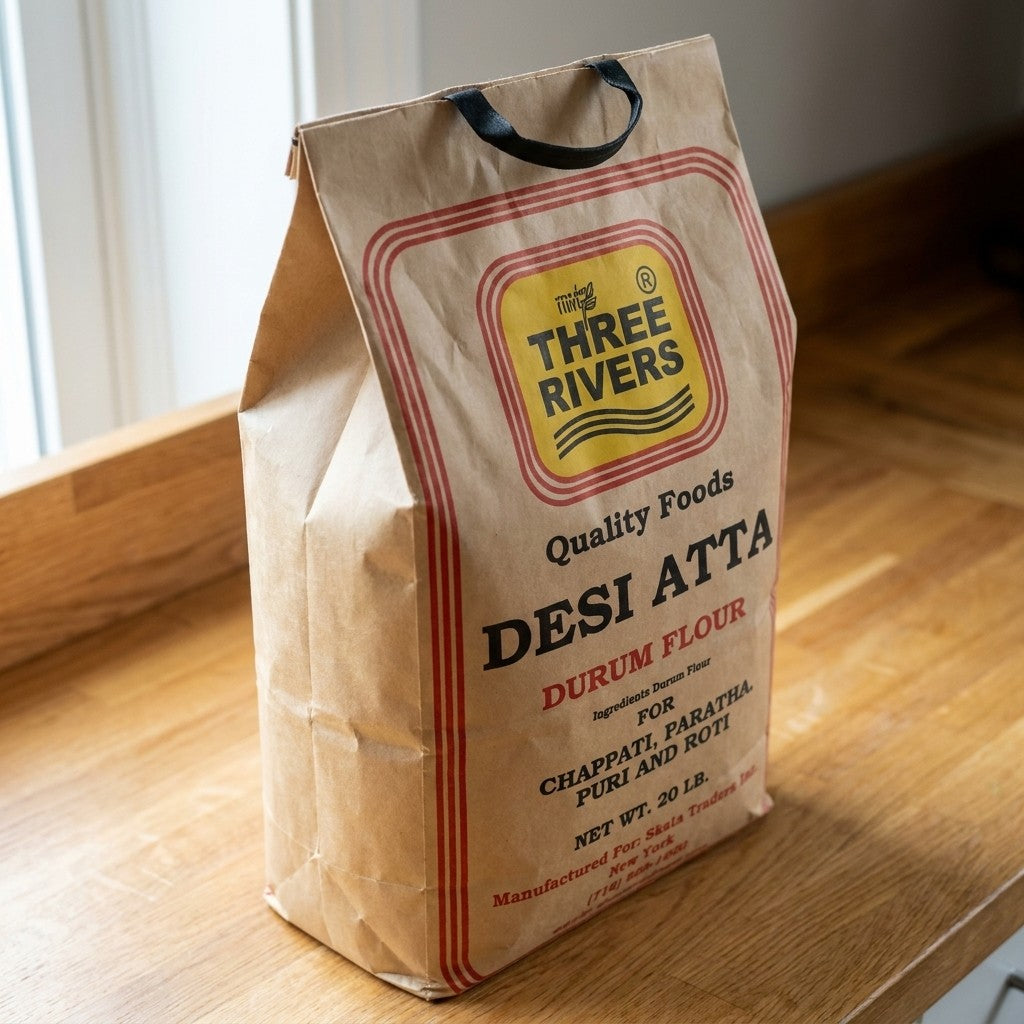 Three Rivers - Desi Atta (Flour), 20lb