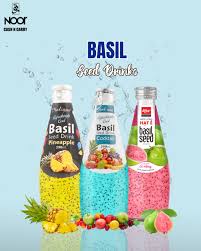 Noor's - Aloe Vera Basil Seed Drink, 290ml