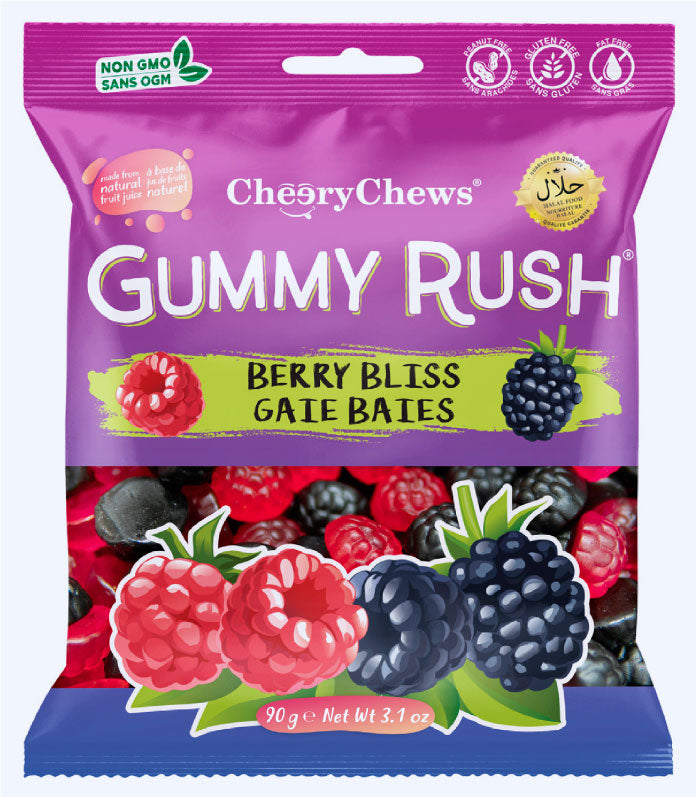 Gummy Rush - Fruit Flavored Halal Jelly Sweets, 90g