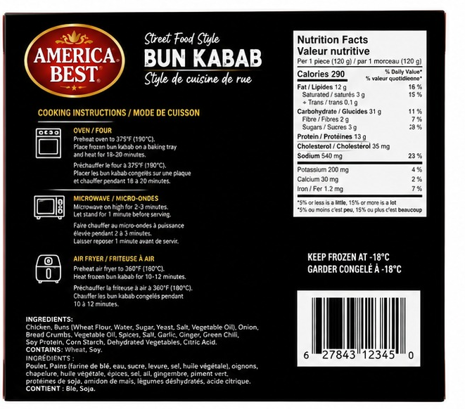Taza - Bun Kabab, 6pcs