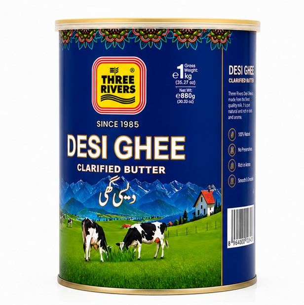 Three Rivers - Desi Ghee, 1kg