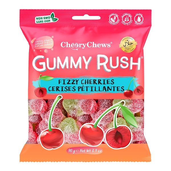 Gummy Rush - Fruit Flavored Halal Jelly Sweets, 90g