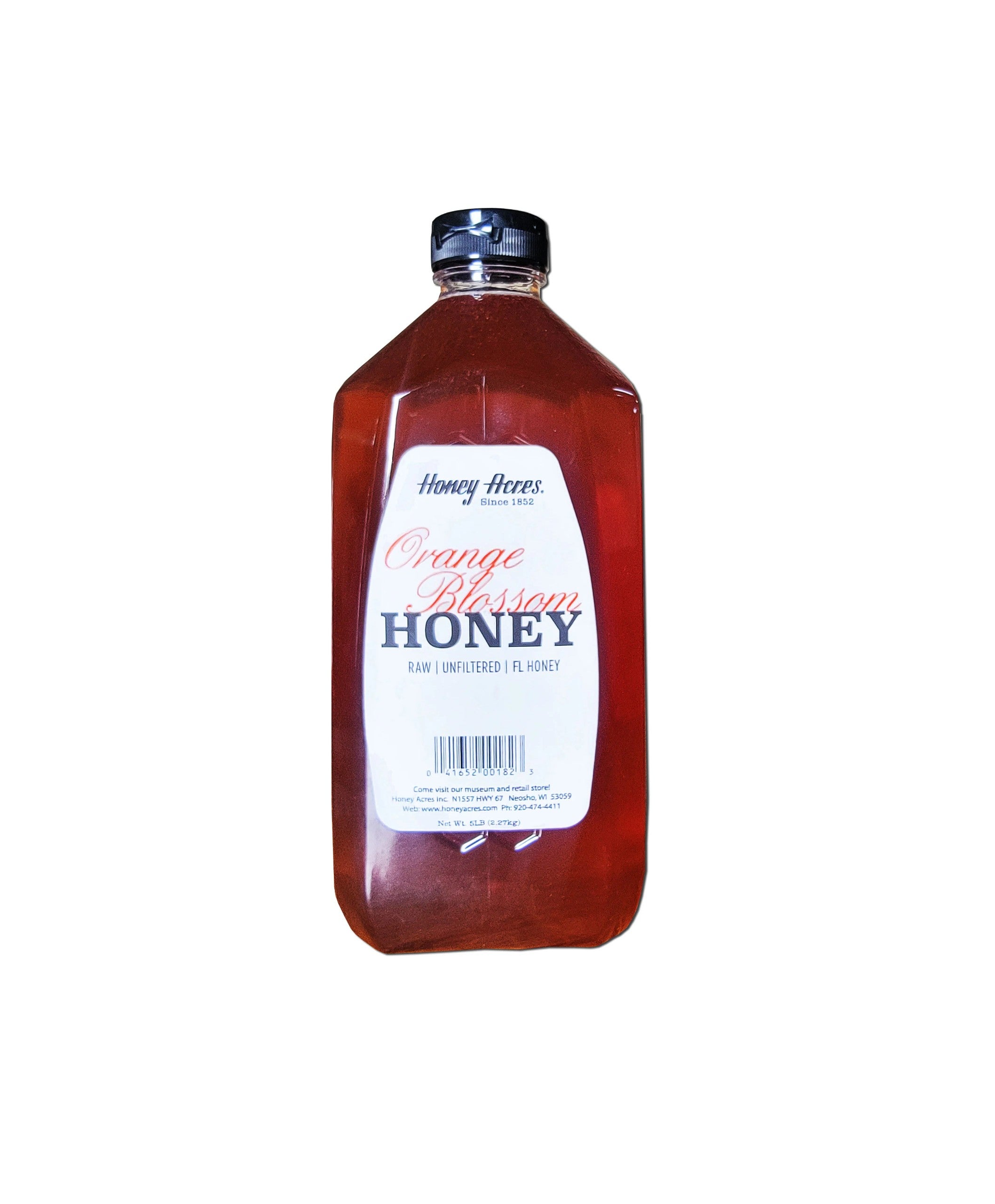 Orange Blossom Honey, 5lb Plastic