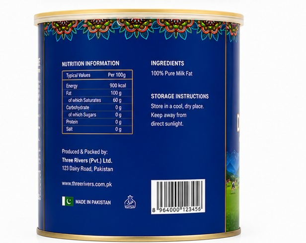 Three Rivers - Desi Ghee, 1kg