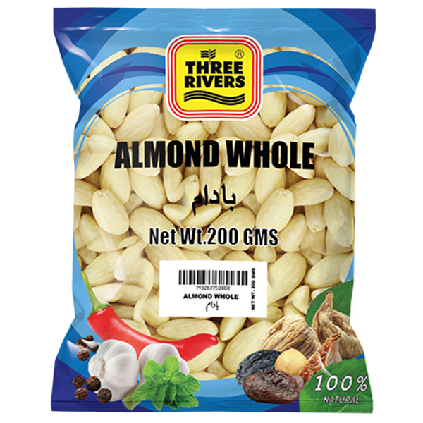 Three Rivers - Whole Almonds, 200g