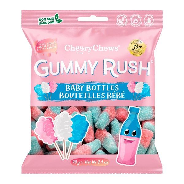Gummy Rush - Fruit Flavored Halal Jelly Sweets, 90g
