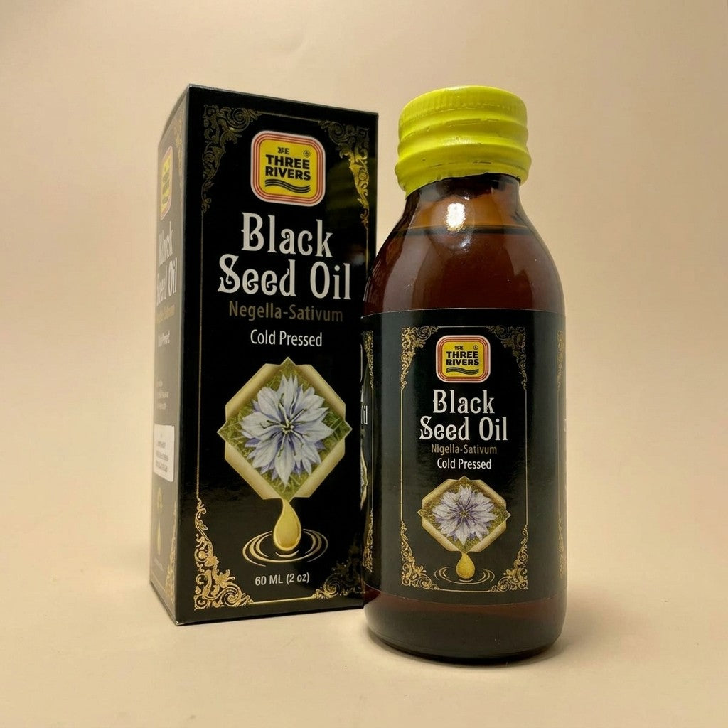 Three Rivers - Cold Pressed Black Seed Oil (Glass Bottle)
