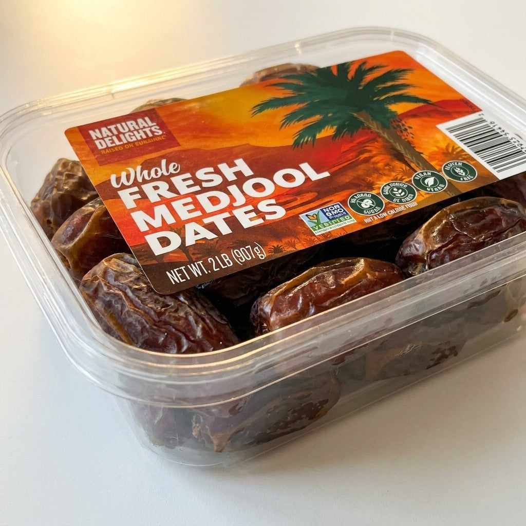 Natural Delight - Organic Whole Medjool Dates, 2lb