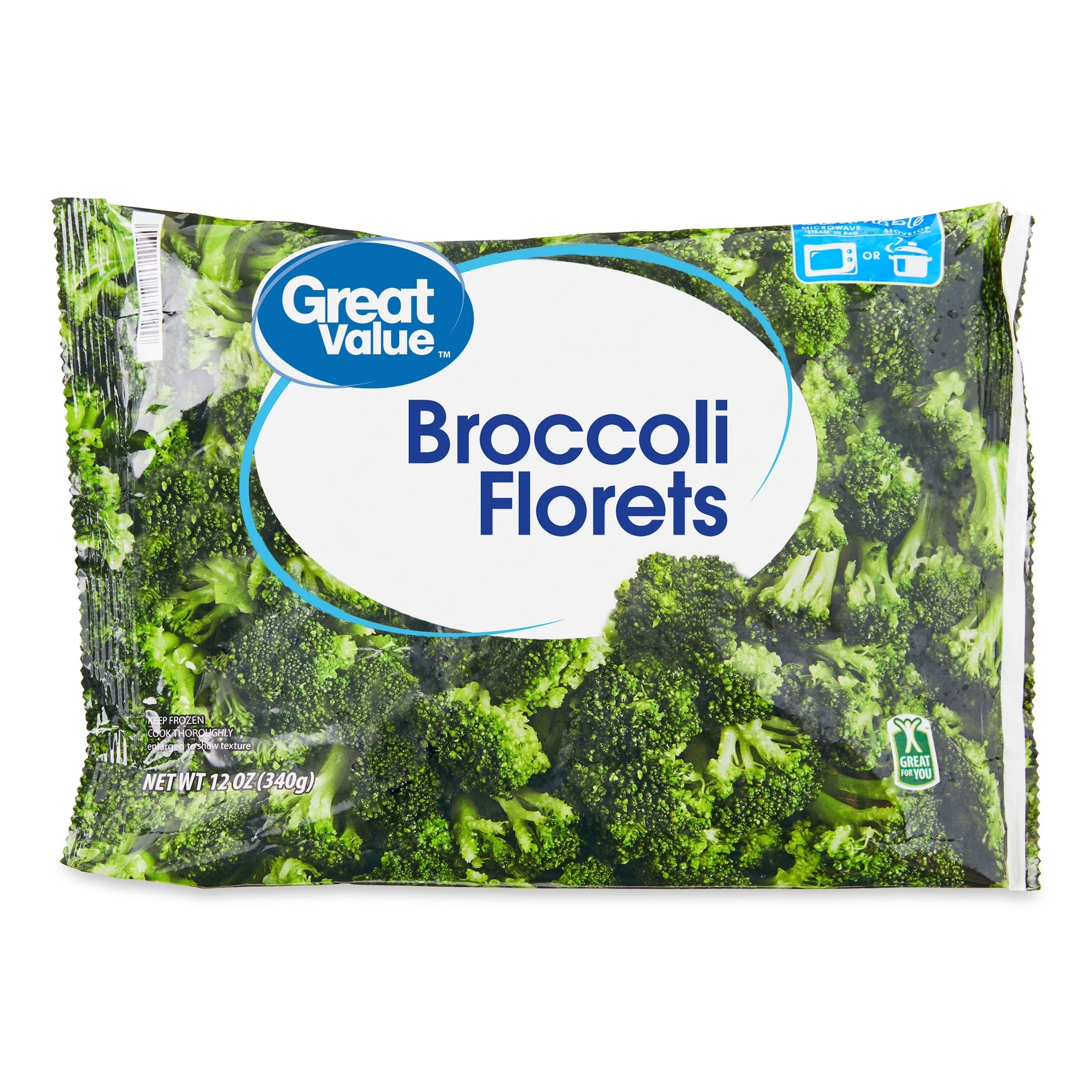 GV - Frozen Broccoli Florets Steamable Bag, 12oz
