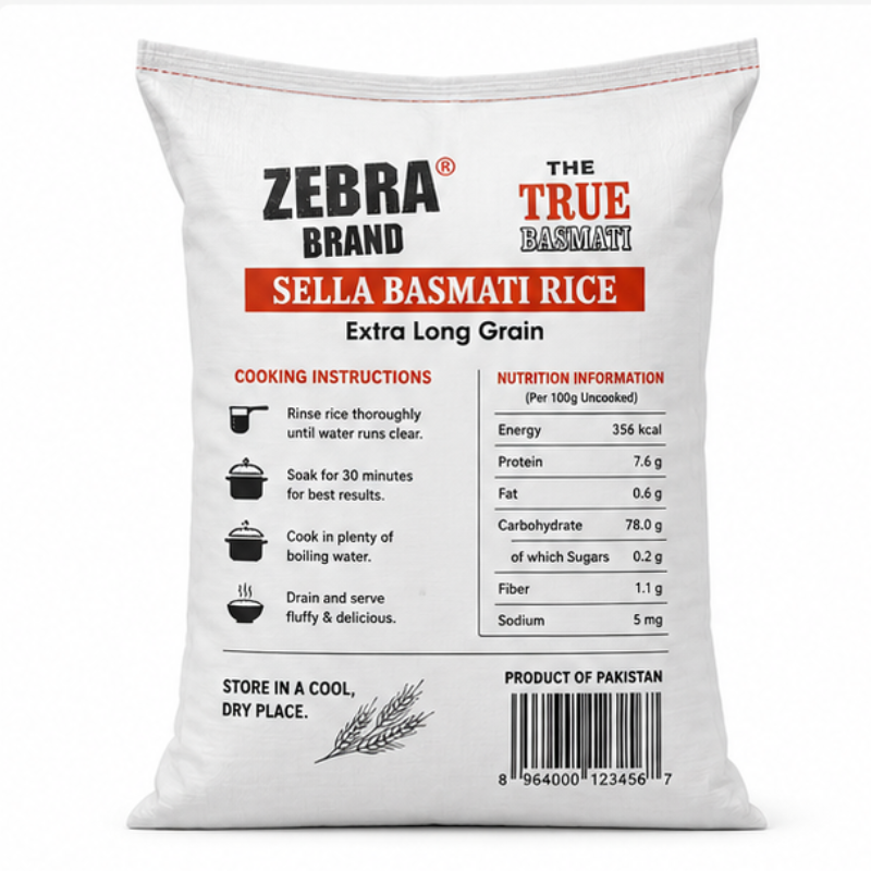 Zebra - Basmati Rice, 40lb