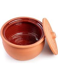 Clay Cooking Handi Pot with Lid, Medium