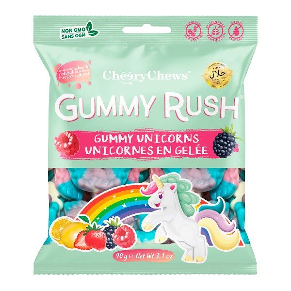 Gummy Rush - Fruit Flavored Halal Jelly Sweets, 90g