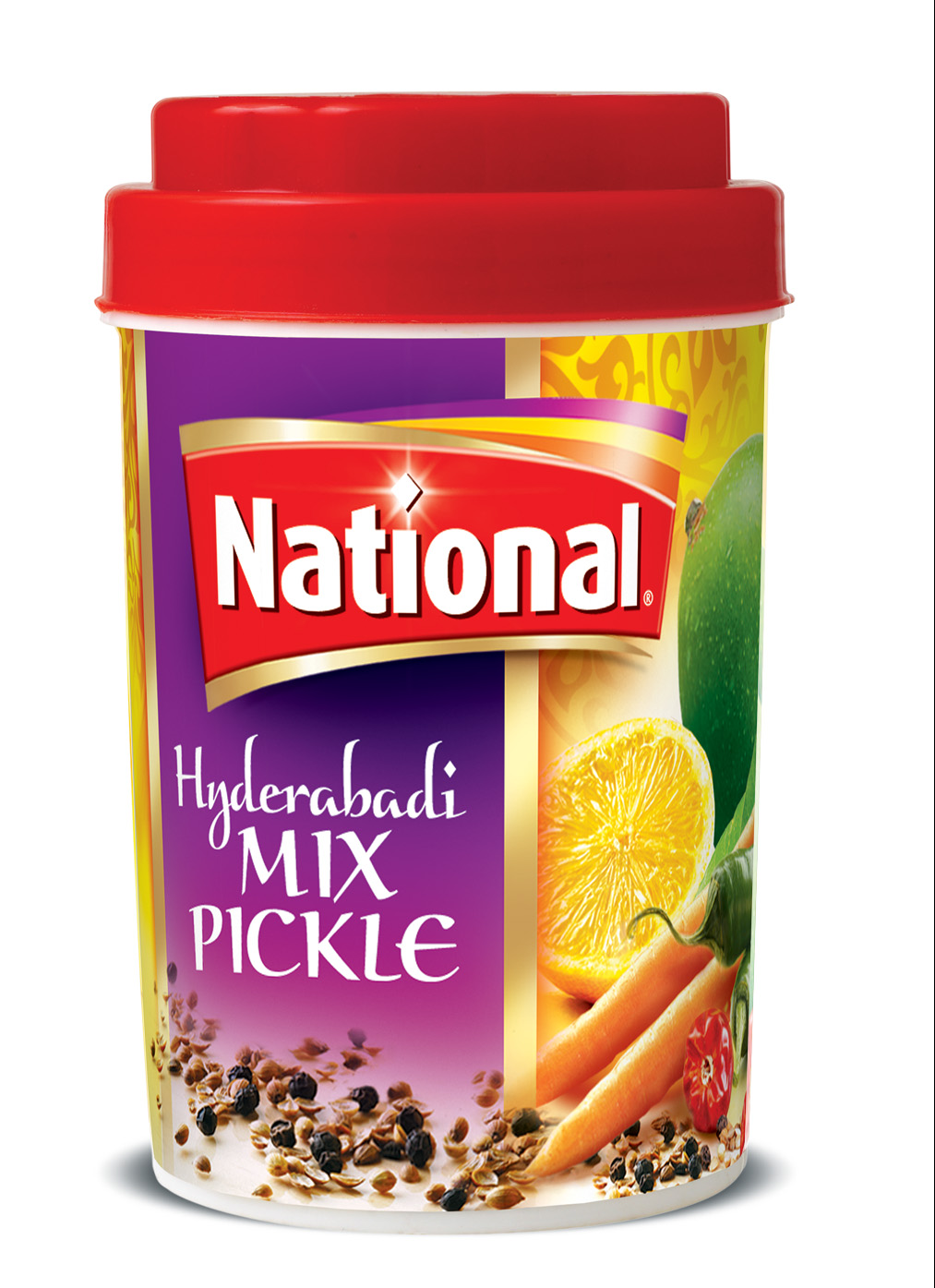 National - Hyderabadi Mixed Pickle, 320g