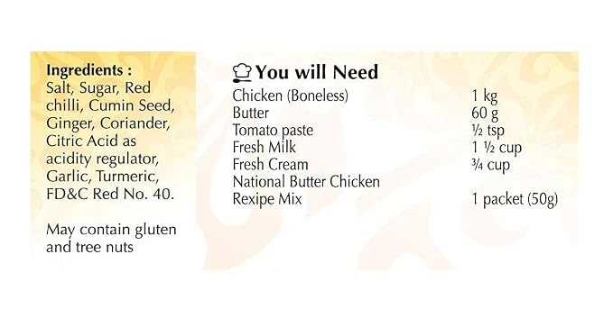 National - Butter Chicken Masala, 47g