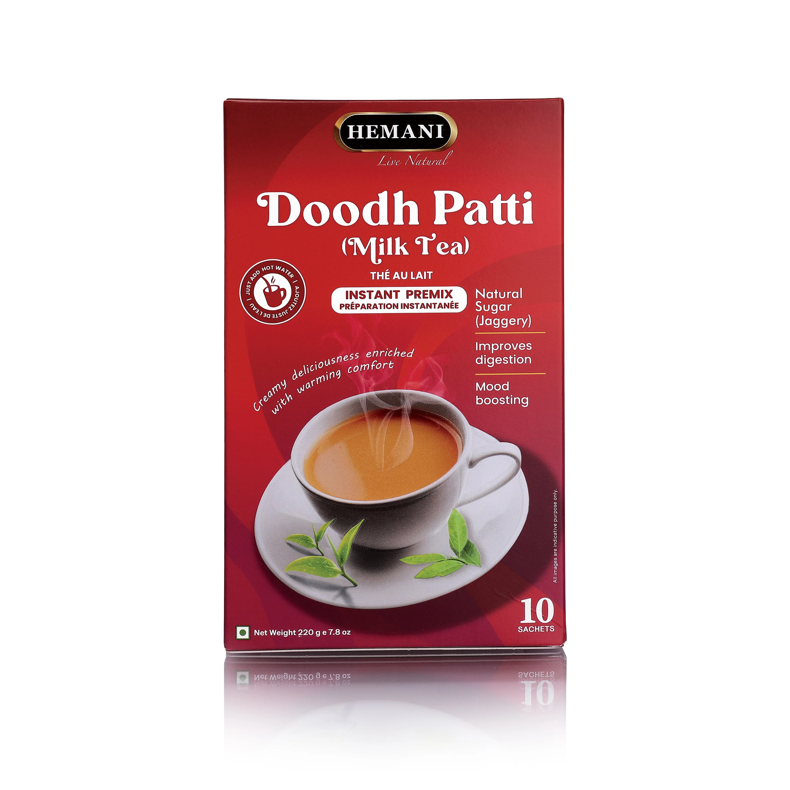 HM - Instant Doodh Patti, 220g (10 Sachets)