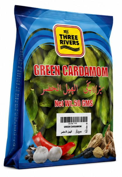 Three Rivers - Green Cardamom, 100g
