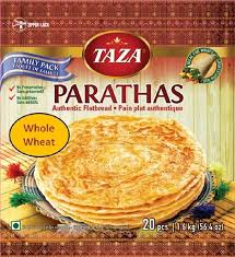 Taza - Whole Wheat Paratha, 5pcs