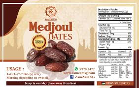 Zamzam - Medjool Dates, 1lb