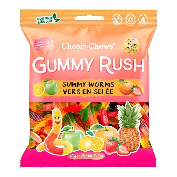Gummy Rush - Fruit Flavored Halal Jelly Sweets, 90g