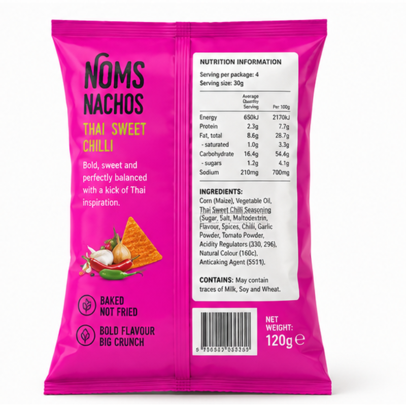 Noms - Nachos Thai Sweet Chilli, 64g