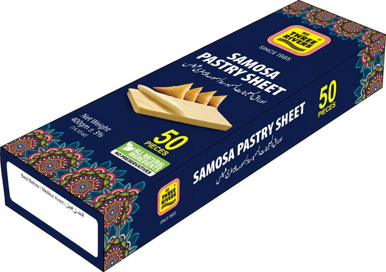 Three Rivers - Samosa Pastry Sheets, 50pcs