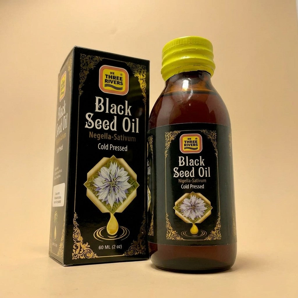 Three Rivers - Cold Pressed Black Seed Oil (Glass Bottle)