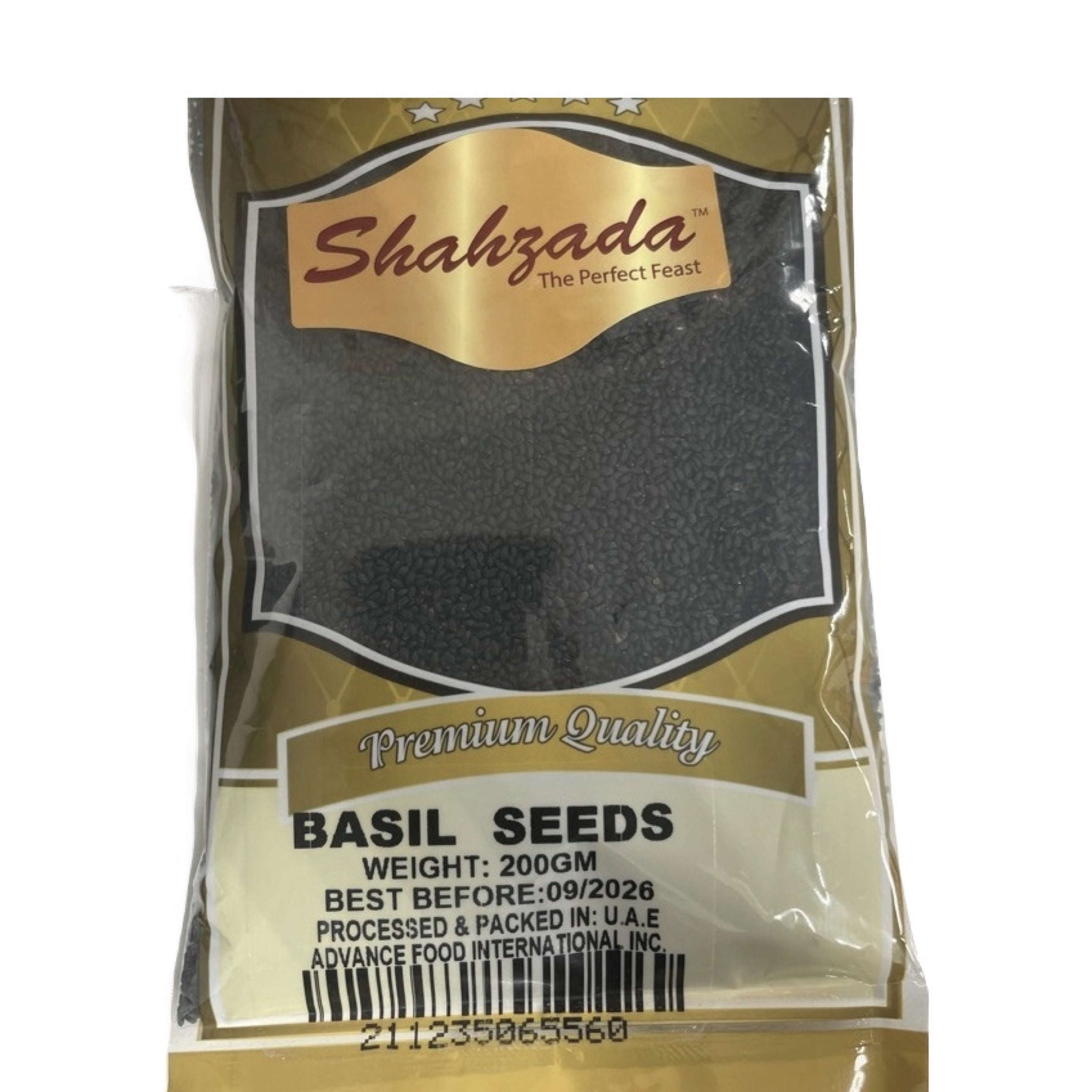 Shahzada - Basil Seeds (Tukhmalanga), 200g