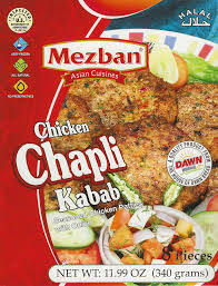 Mezban - Chicken Chapli Kabab, 340g (12pcs)