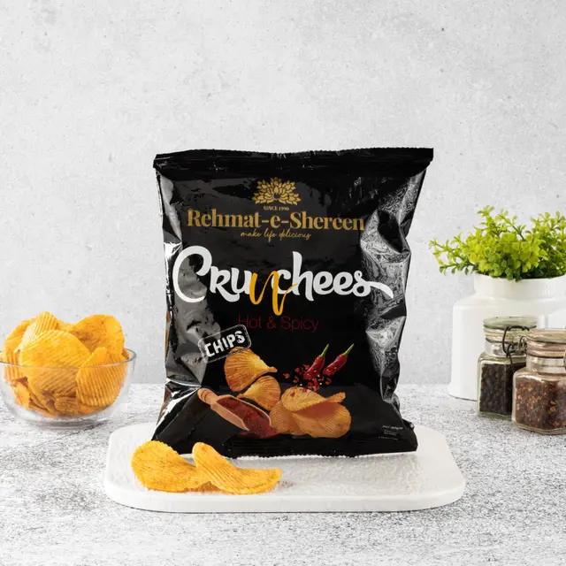 R-E-S - Potato Chips Hot & Spicy, 100g