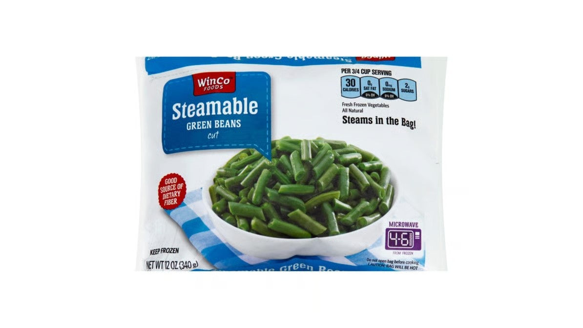 Frozen Fine Green Beans Steamable Bag, 12oz