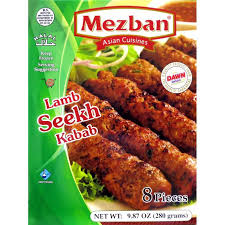 Mezban - Lamb Seekh Kabab, 280g (12pcs)