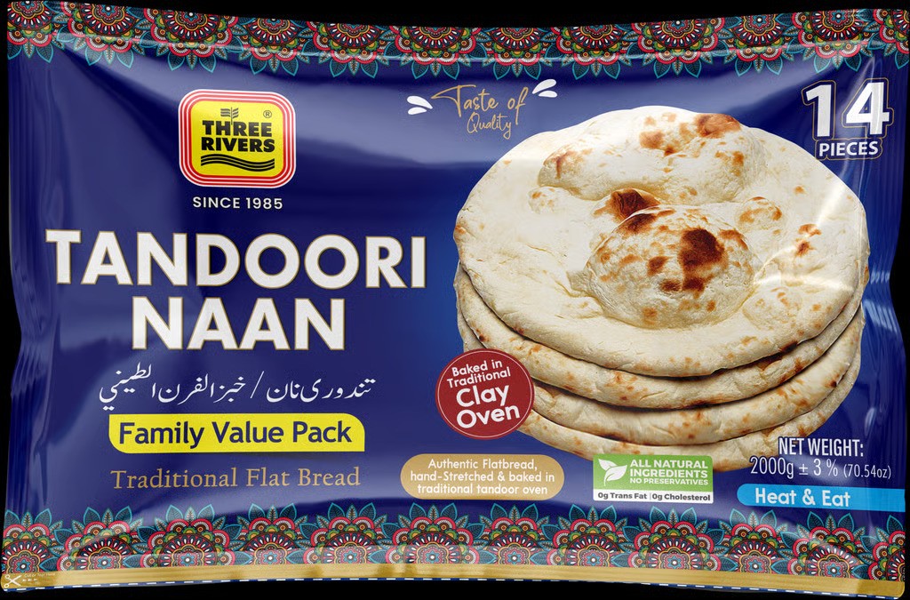 Three Rivers - Tandoori Naan Family Pack