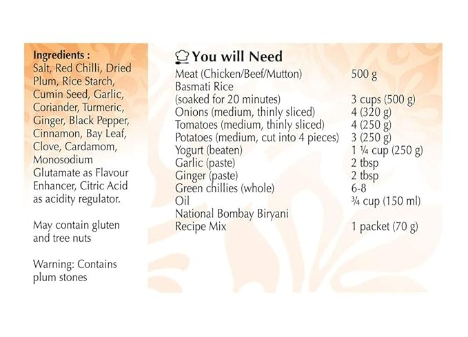 National - Bombay Biryani Masala, 55g