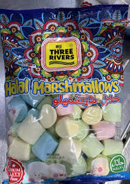 Three Rivers - Halal Marshmallows Multicolor, 250g